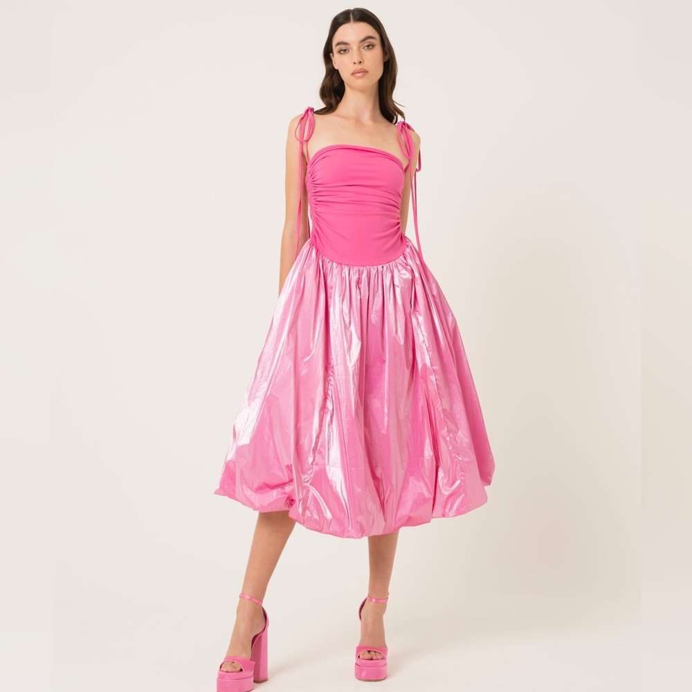 amylynn puffball dress pink
